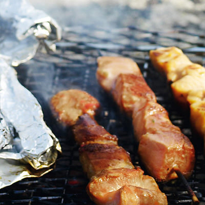 Sesammarinerade biffspett