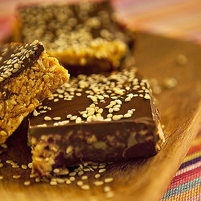 Cornflakeskakor med jordnötssmör