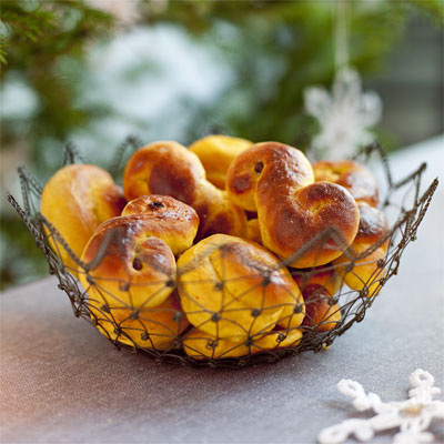 Lussebullar med kvarg
