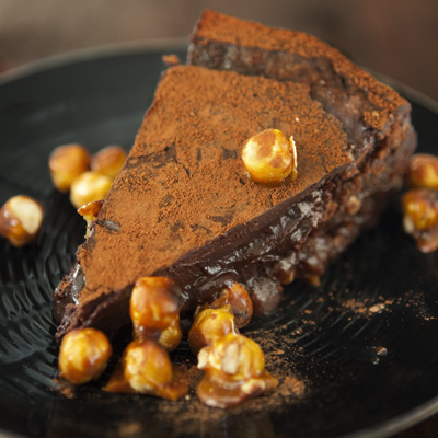 Chokladkaka med kaffeglasyr