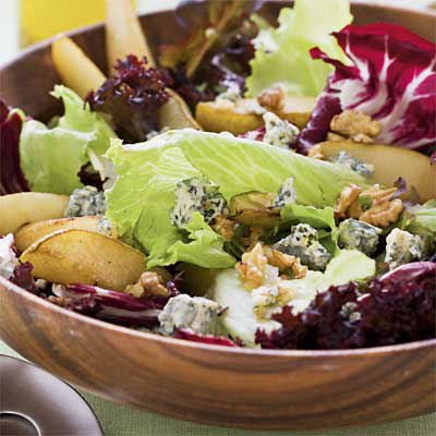 Ädel päronsallad med valnöt
