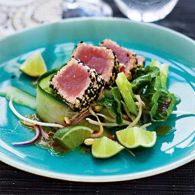 Sesampanerad tonfisk
