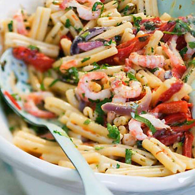 Pasta med räkor