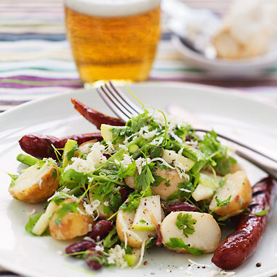 Potatissallad med äpple