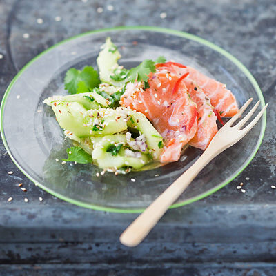 Gravad lax med lime