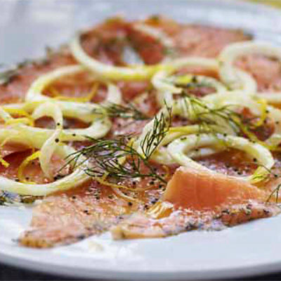 Laxcarpaccio med fänkål