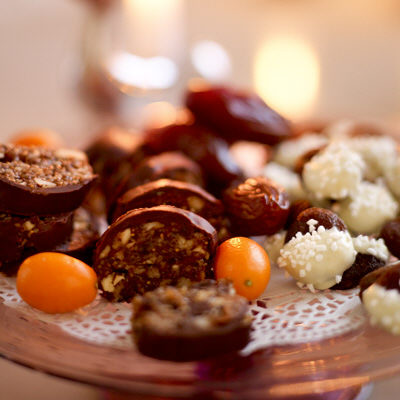 Aprikoser i vit choklad