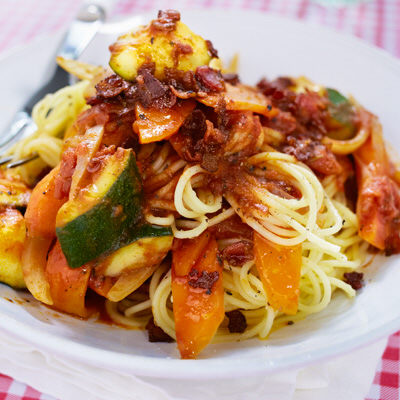 Pasta med bacon
