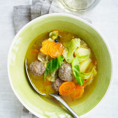 Skördesoppa med frikadeller