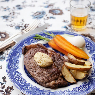 Biffstek med olivsmör