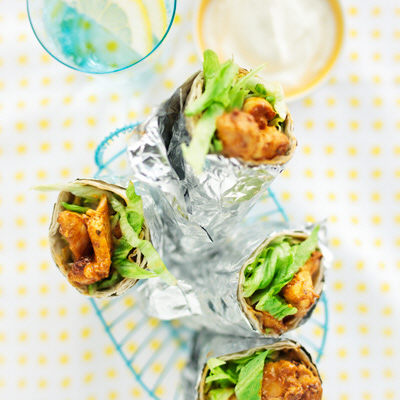 Tikka chicken i tortillabröd