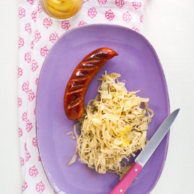 Bratwurst med surkål