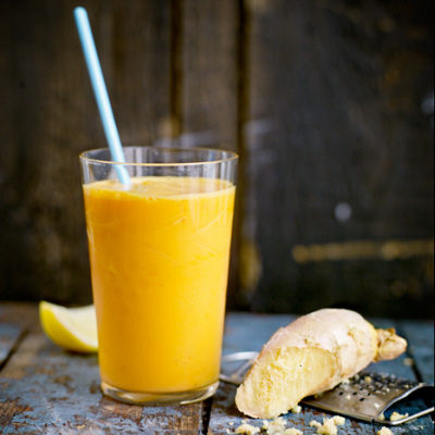 Smoothie med ingefära och havtorn