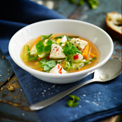 Grönsakssoppa med asiatisk känsla