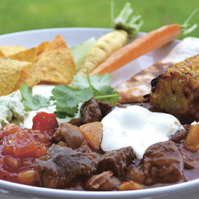 Chili con carne med grytbitar