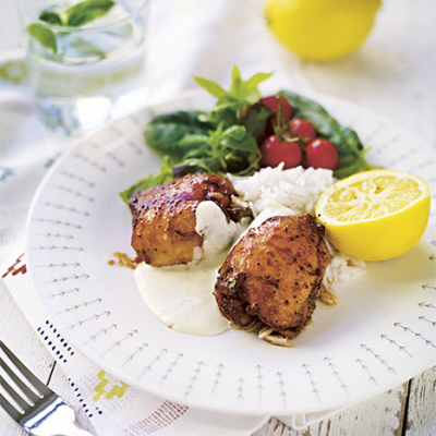 Citronkyckling med mangosås