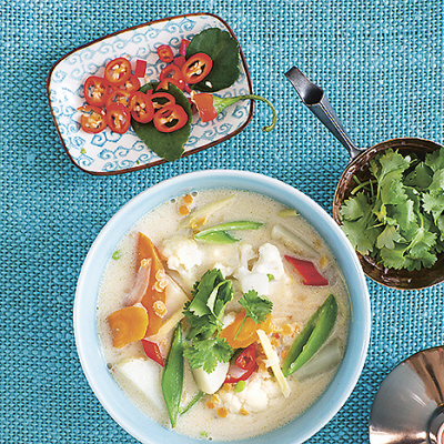 Vegetarisk Tom kha gai