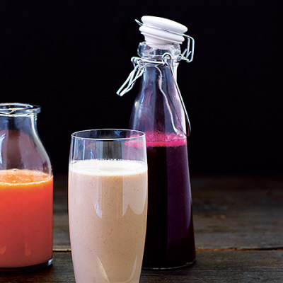 Rödbetsjuice med grapefrukt och mynta