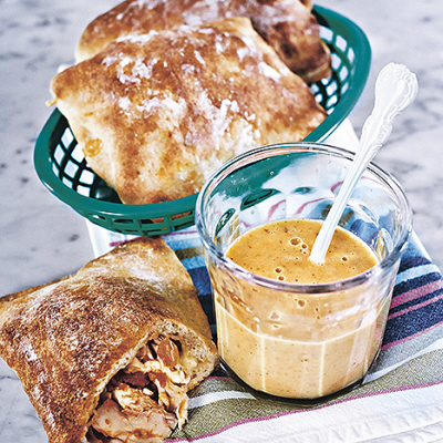 Barnens majssoppa och minicalzone