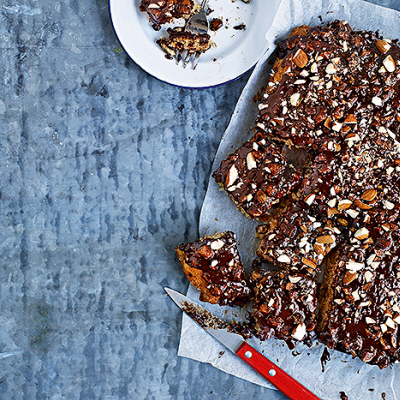 Banankaka med chokladtosca