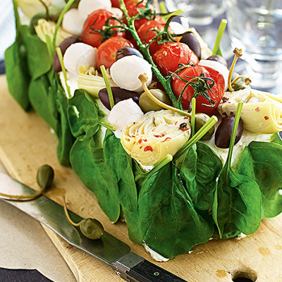 Vegetarisk smörgåstårta