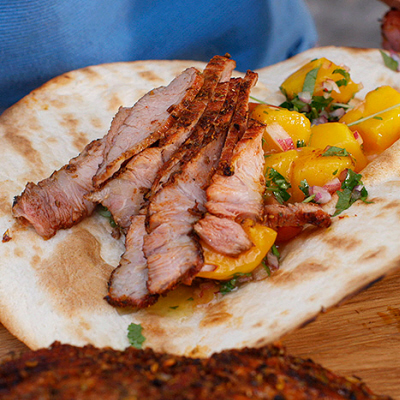 Carnitas med mangosalsa