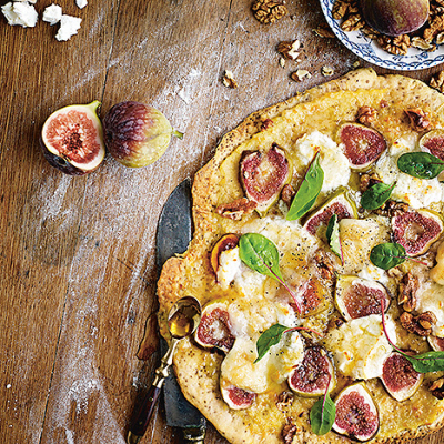 Chiapizza med chevre & valnötter