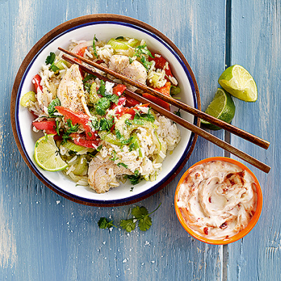 Fried rice med kyckling