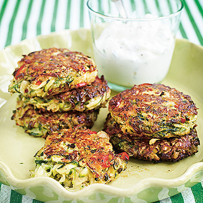 Zucchinibiffar med parmesan