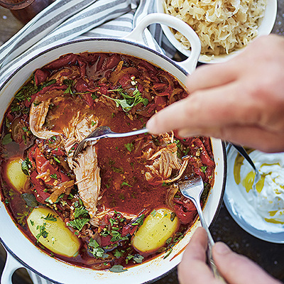 Ungersk gulaschgryta med fläskkött