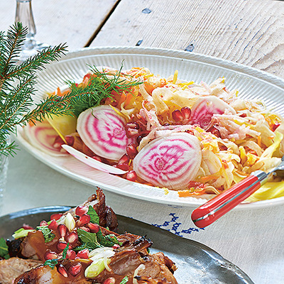 Råkostsallad med pastell