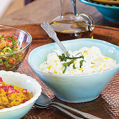 Fetaoströra med yoghurt