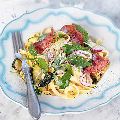 Pasta med salami