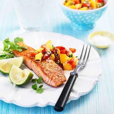 Lax med mangosalsa