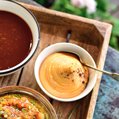 Chilimajo med rostad paprika