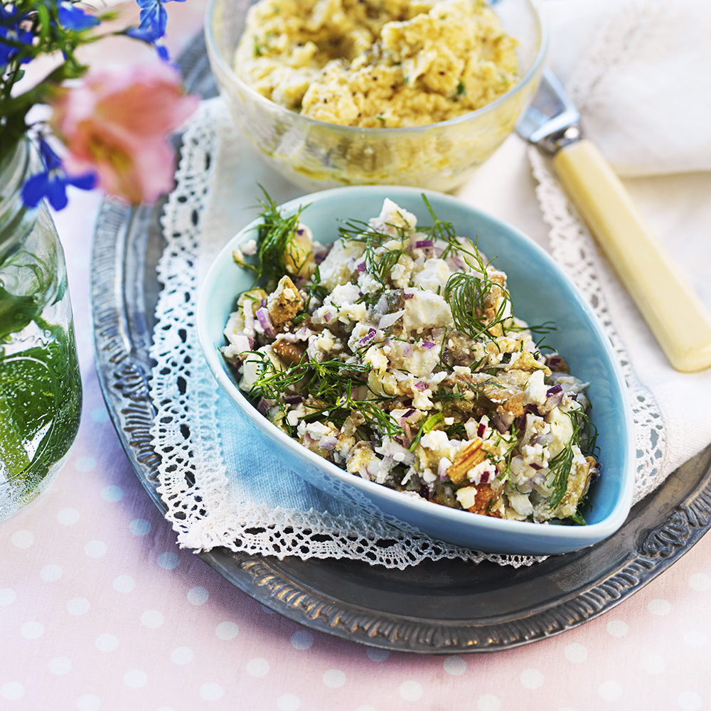 Aubergineröra med fetaost