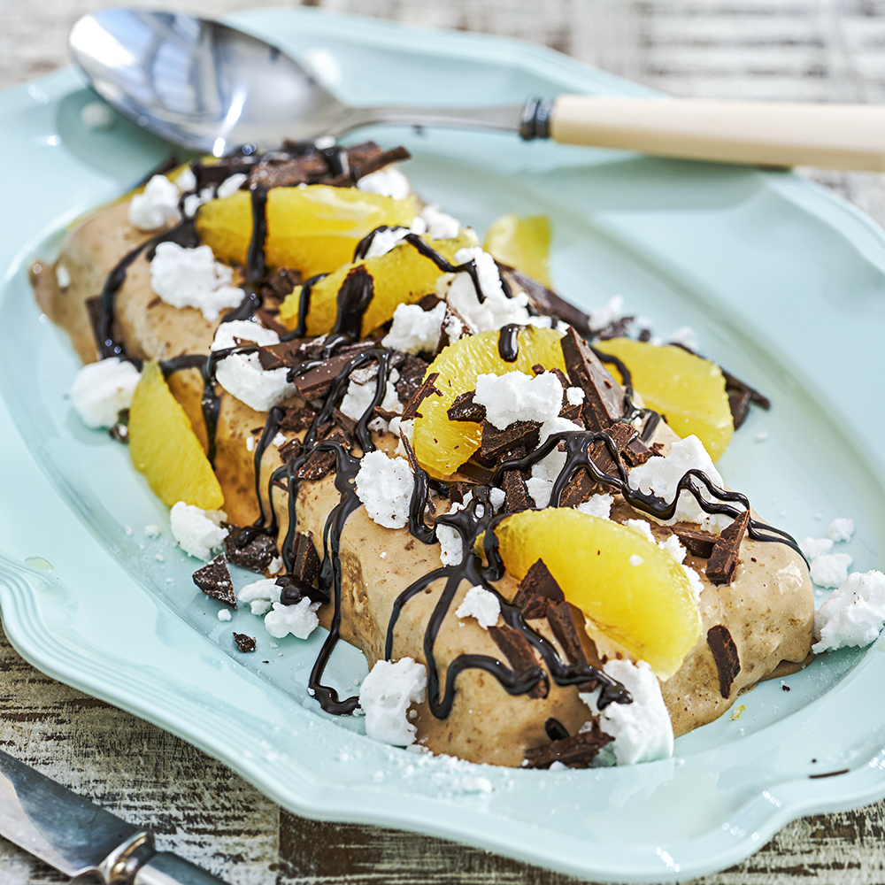 Chokladparfait med apelsin