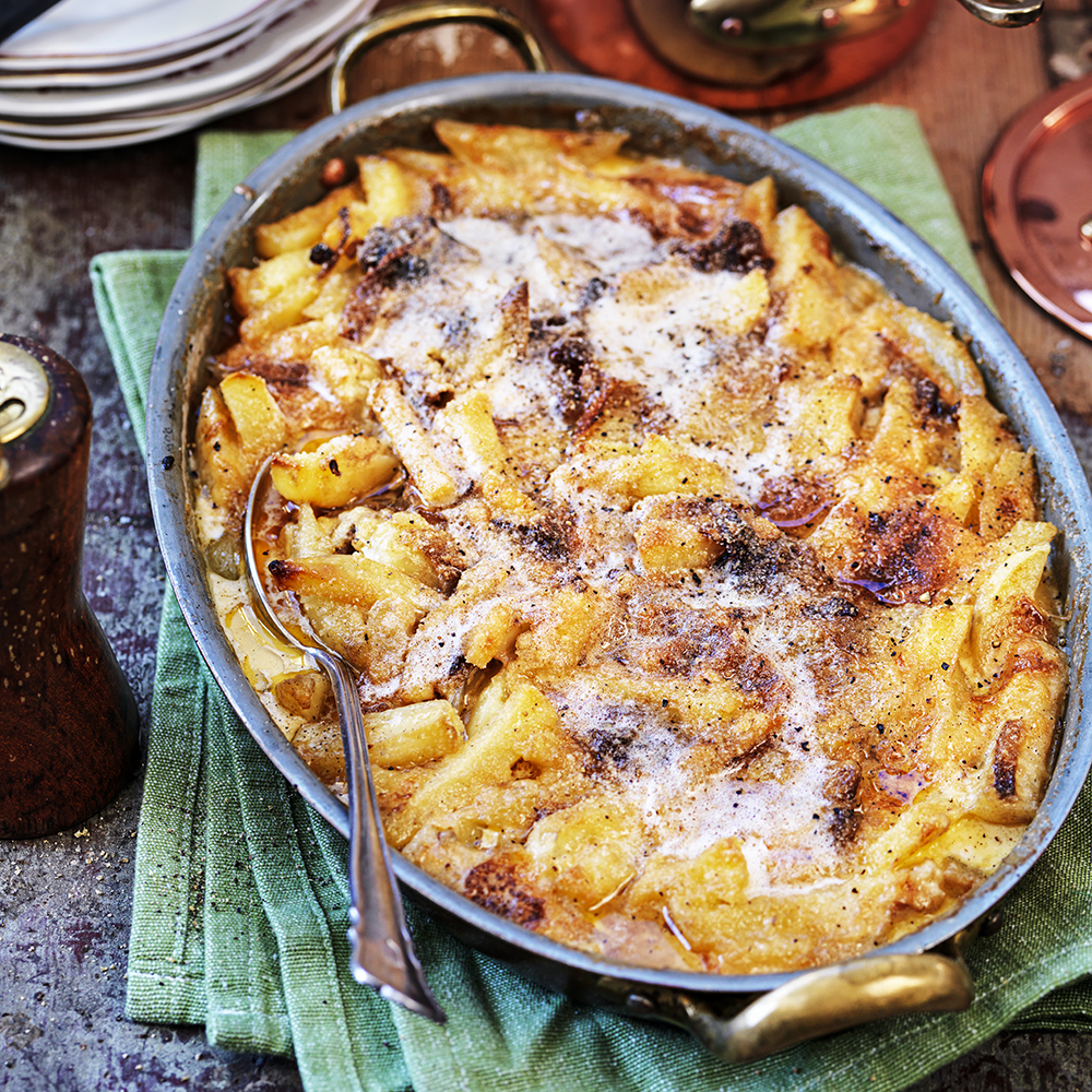 Janssons frestelse med brynt smör