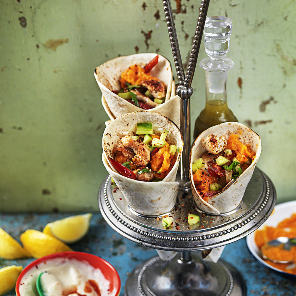 Chilikyckling-fajitas