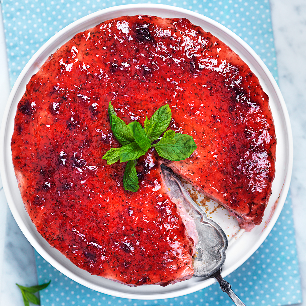 Jordgubbscheesecake med lime