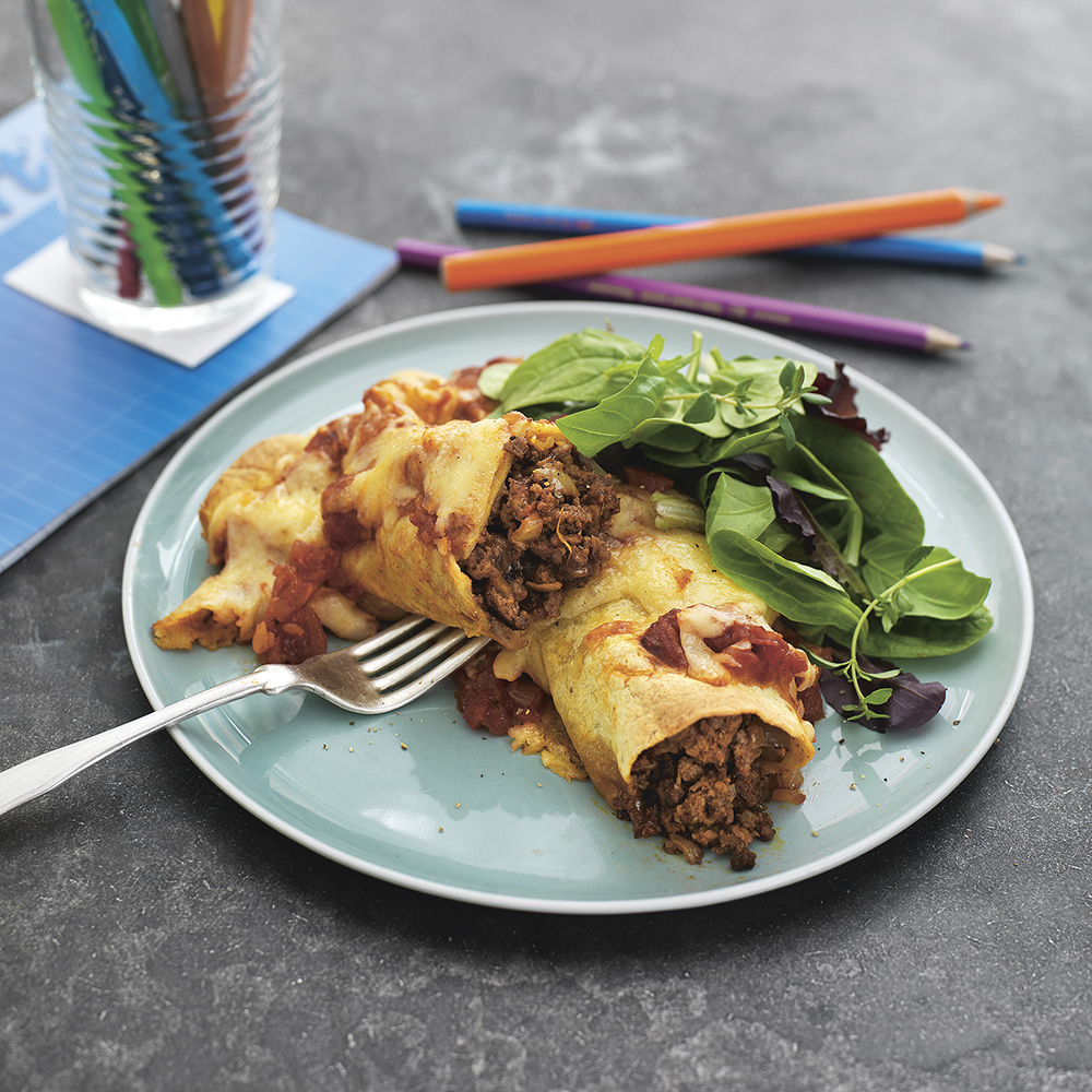 Burritos med köttfärs