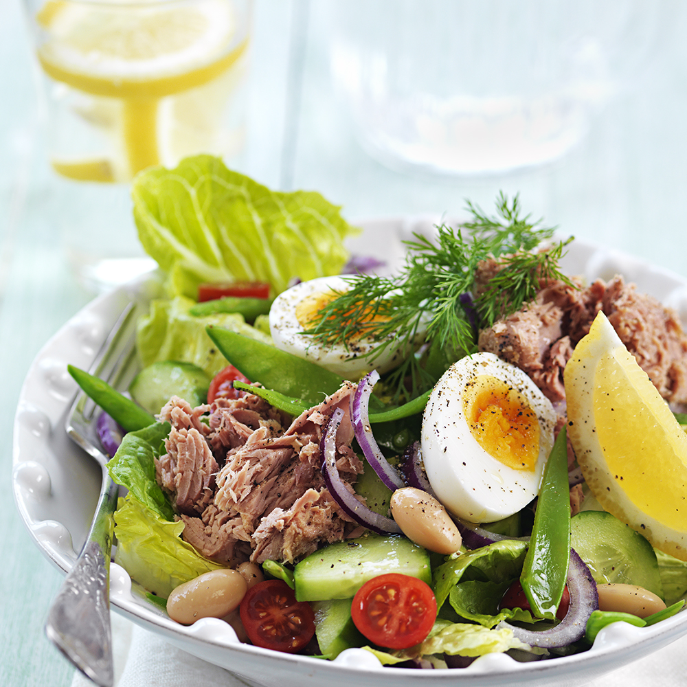 Tonfisksallad med vita bönor