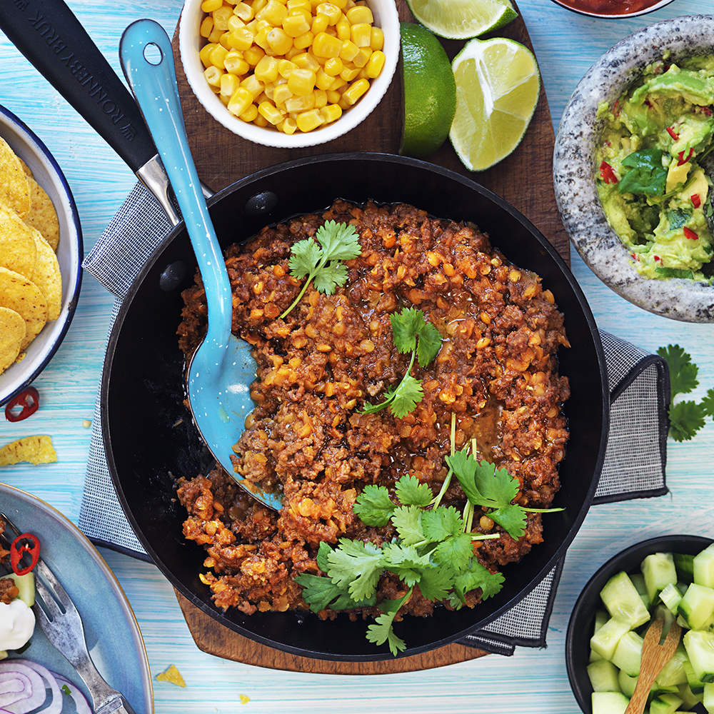 Taco med röda linser
