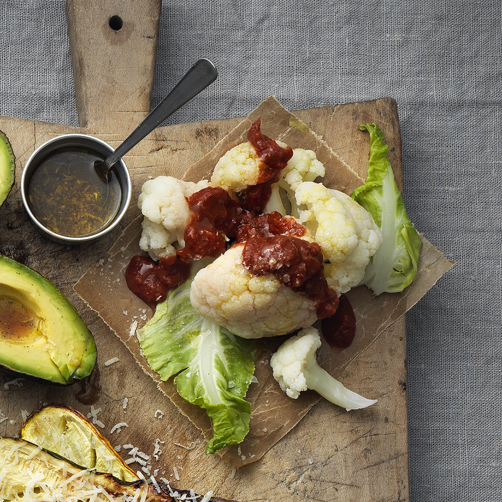 Blomkål med tomatsås