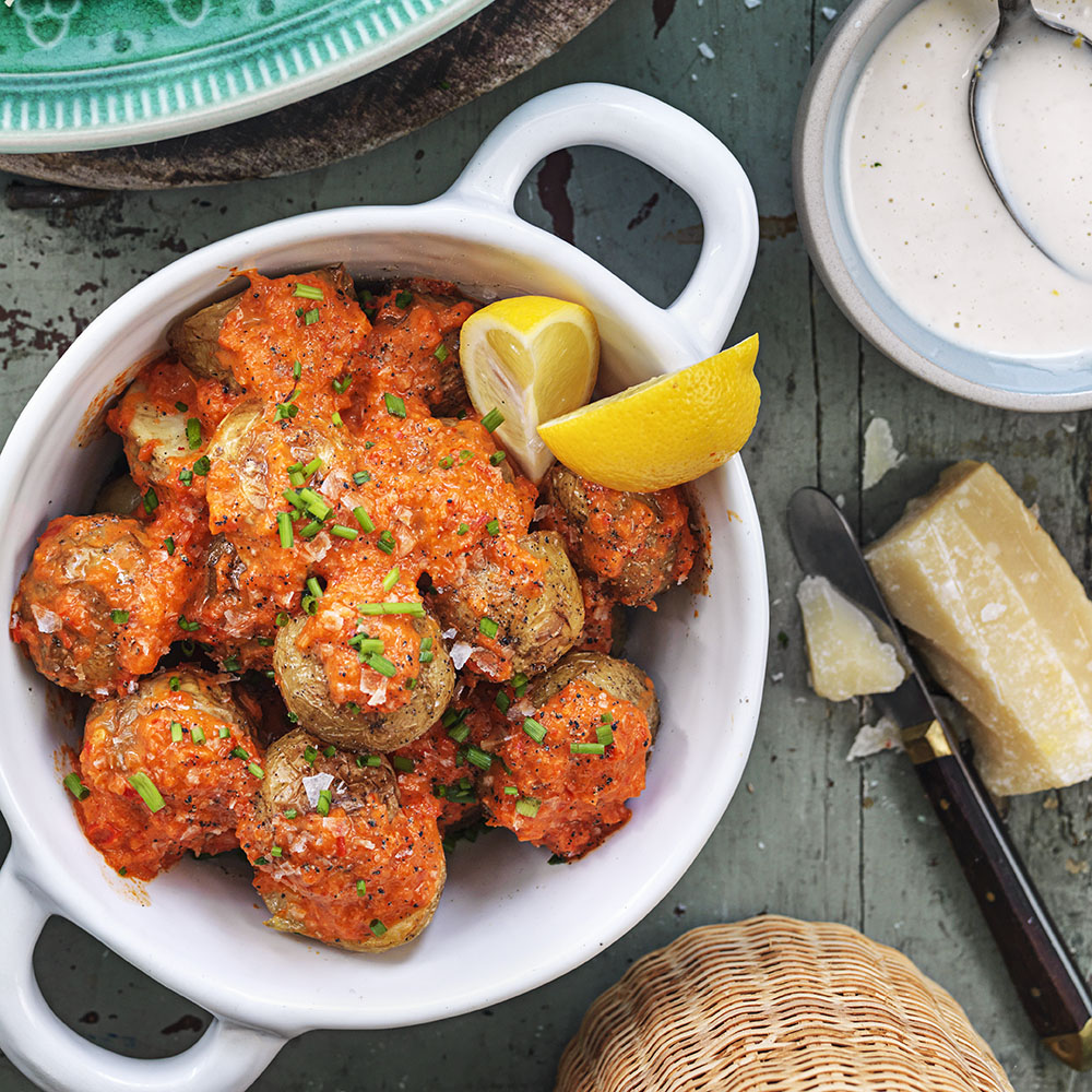 Chili- och paprikapotatis