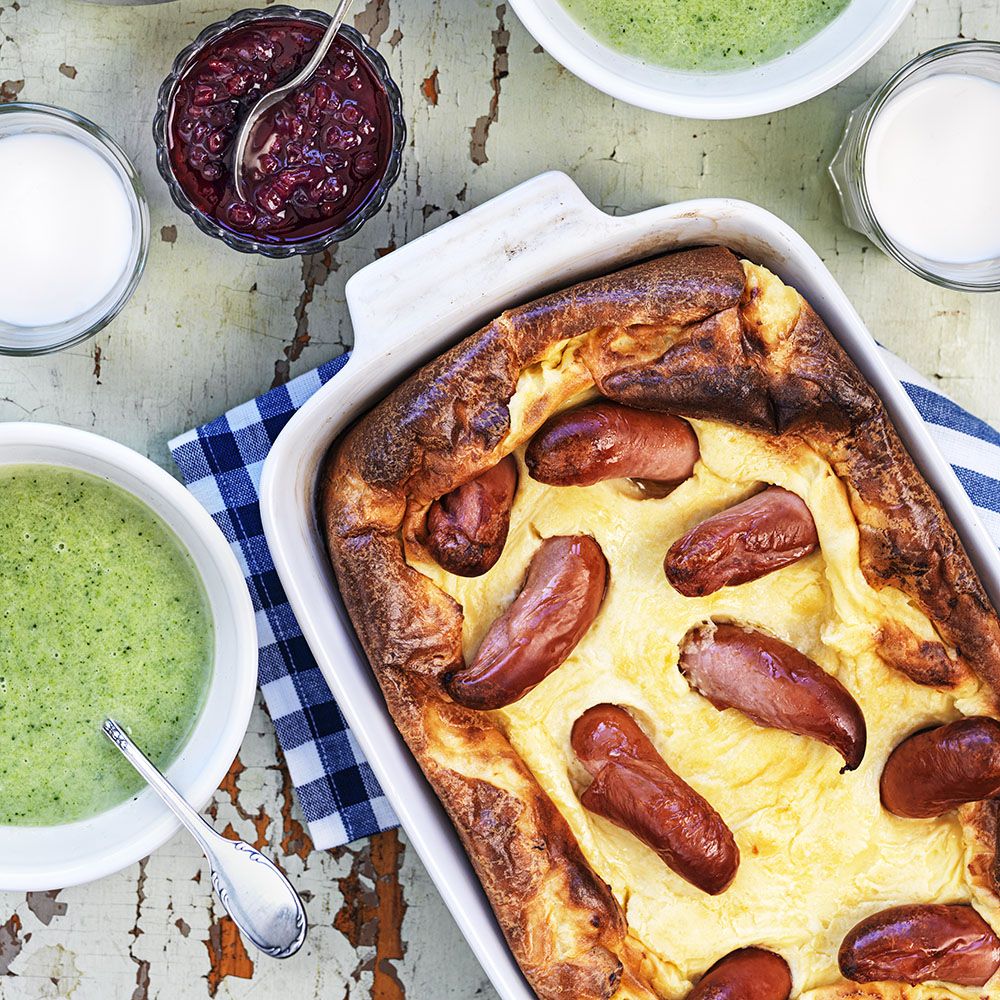 Ugnspannkaka med broccolisoppa