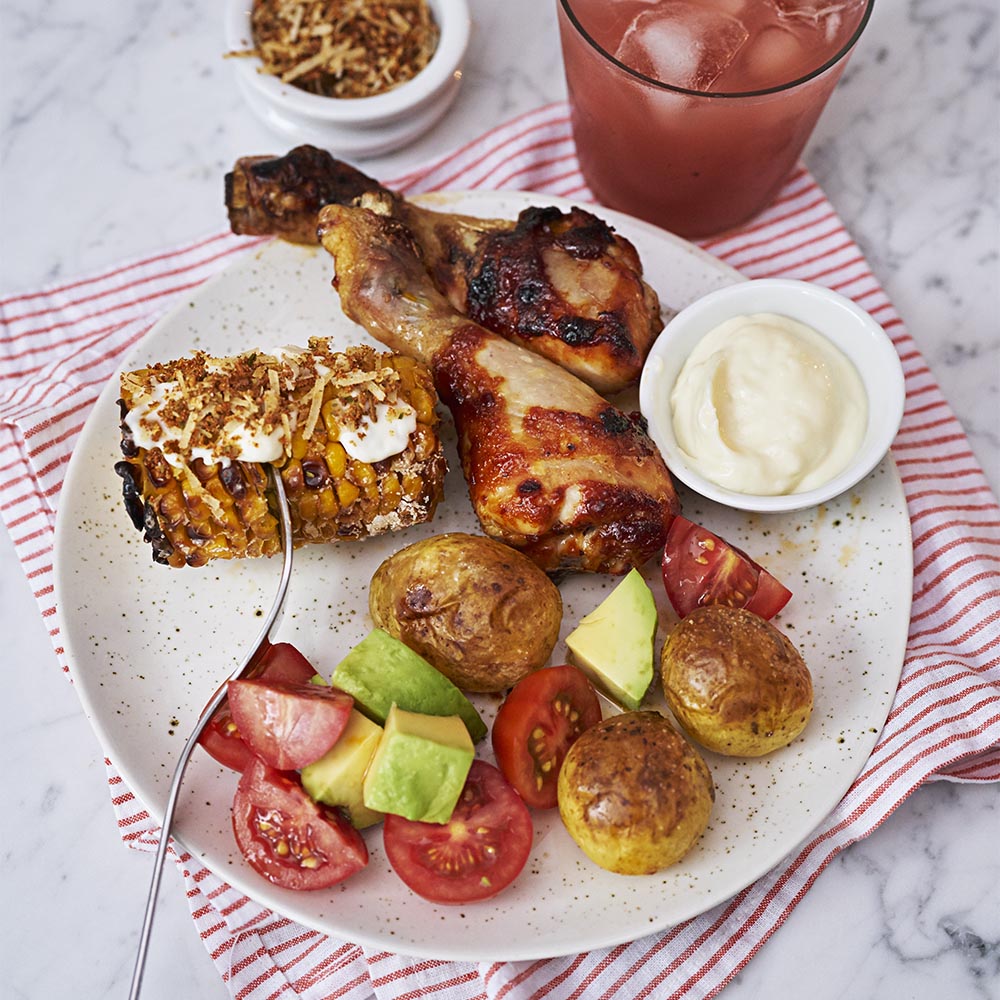 Barnens enkla bbq-kyckling