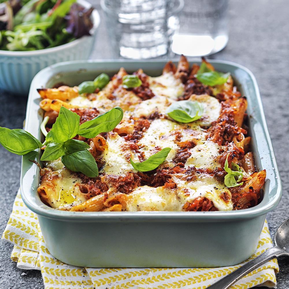 Pastagratäng med köttfärs