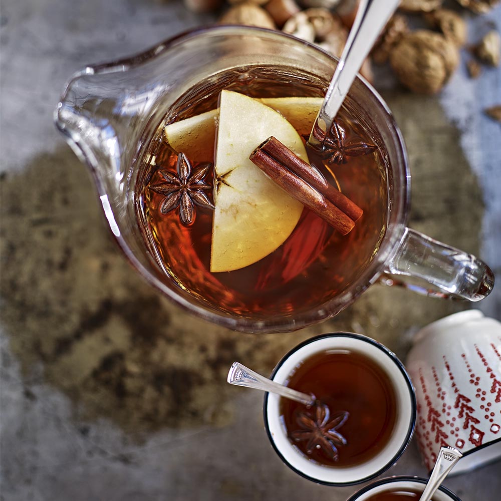 Äppelglögg med mörk rom
