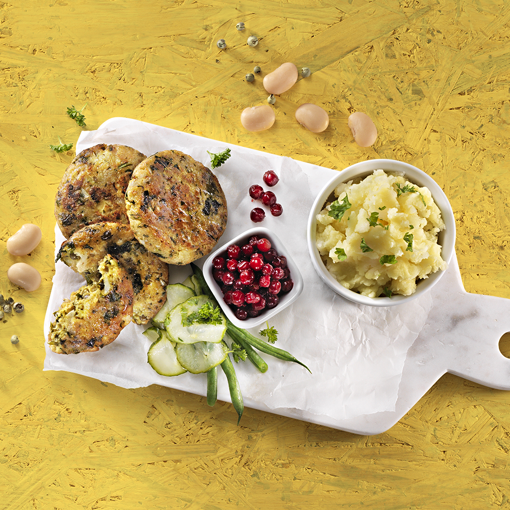 Bönbiffar med picklad blomkål